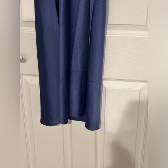Carbon38 Blue Silky Bias Cut Slip Dress in Iris - Picture 8 of 8